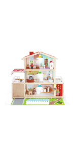 Sustainable Wood Toy, Toy Car, pretend-play, role-playing, wooden toy set, doll house play set