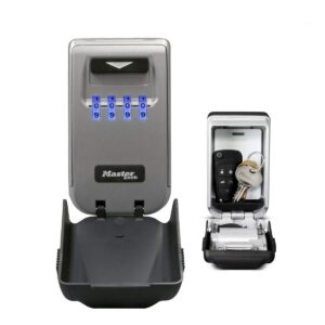MASTER LOCK Light Up Dial Key Safe [Medium Size] [Wall mounted] [Outdoor] - 5425EURD - Key Lock Box