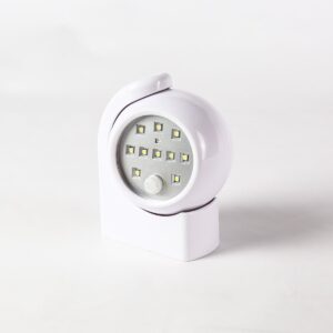 Festive Lights Outdoor Security Light - Motion Sensor - Battery Powered - PIR - 360 Degree (8 x White)