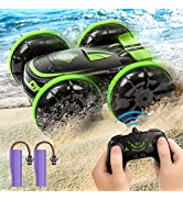 HIUME Remote Control Cars Boat Toy for Kids, 360° Rotating Amphibious Remote Controlled Car, 2.4 ...