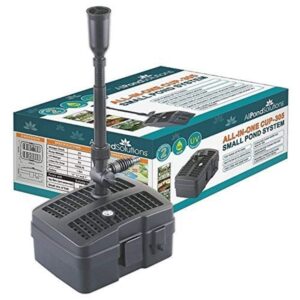 AllPondSolutions CUP-305 - 2000L/H All in One Pond Pump Filter with Fountain and 5w UV Sterilise