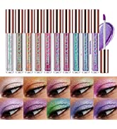 White Liquid Eyeliner Matte Quick-Drying Eyeliner,Lasting Non-Blooming Waterproof Gel Colored Eye...