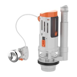 Ibergrif M20522 Toilet Dual Flush Valve with Push Button Toilet Flush System Replacement Adjustable