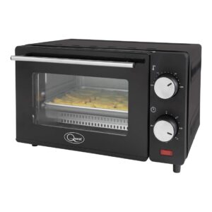 Quest 35409 Compact 9L Mini Oven/Temperature Controlled from 100-230° / 60 Minute Timer with Auto Shut Off / 650W / Tempered Glass Door / 36.5 cm x 28.5 cm x 22.1 cm
