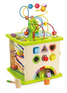 Hape Country Critters Play Cube| Wooden Learning Puzzle Toy for Toddlers