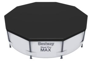 Bestway 58036-19 Flowclear Swimming Pool Cover for Steel Pro Max Round Pools