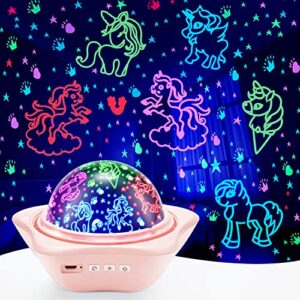 One Fire Unicorn Gifts for Girls Light Projector