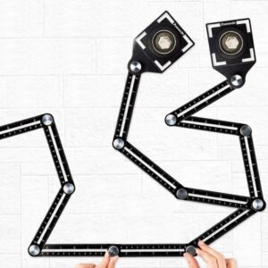 2 Pack 6-Sided Multi Angle Measuring Ruler