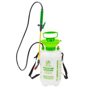GREEN HAVEN 5 Litre Pump Action Garden Sprayer with Adjustable Stainless-Steel Sprayer & Carrying Strap – High Pressure Sprayer for Weed Killer