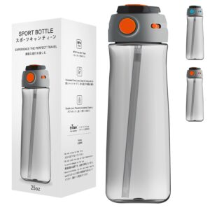 Sunday Merry Water Bottle with Straw