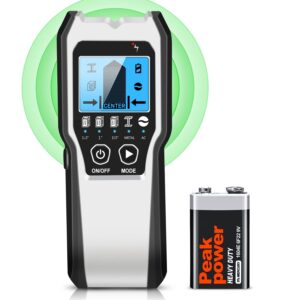 Stud Finder Wall Scanner - 5 in 1 Stud Detector Detector Beam Finders Wall Detector Sensor Center Finding with LCD Display for Wood AC Wire Metal Studs Cable Joist Detectio