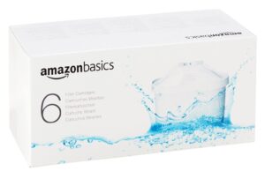 Amazon Basics - Box of 6 Filter Carafe Cartridges - Suitable for Brita Maxtra Carafes