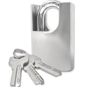Smith’s® 60mm Steel Heavy Duty Industrial Padlock (3 Keys Included) | Size: 60mm x 40mm. Shackle: 17mm | Ministry of Public Security Recommended | Outdoor & Indoor Use!