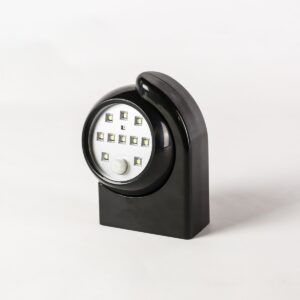 Festive Lights Outdoor Security Light - Motion Sensor - Battery Powered - PIR - 360 Degree (4 x Black)