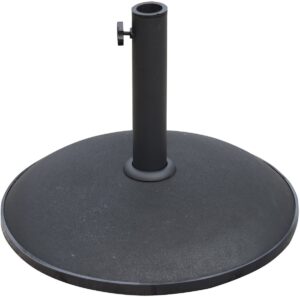 Ram® 10kg Concrete Round Umbrella Parasol Base Weight Stand Patio Outdoor Black Diameter 50cm