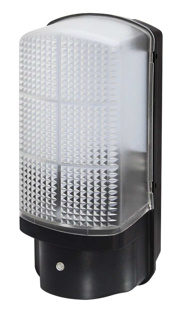 7w LED Bulkhead Dusk to Dawn Sensor Security Light Very Bright 100w Output Warm White Ligh