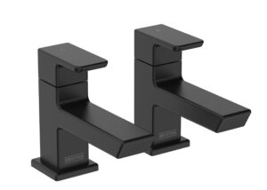 Bristan Cobalt Bath Pillar Taps Black (COB 3/4 BLK)