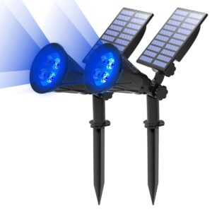 T-SUN (2 Pack&250 Lumens) LED Solar Spotlight