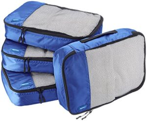 Amazon Basics Packing Cubes - Medium (4-Piece Set)