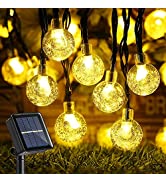 Joomer Solar Lichterkette Lampion Außen, 6M 30er LED IP65 Wasserdicht Lampion/Laternen Solar Lich...