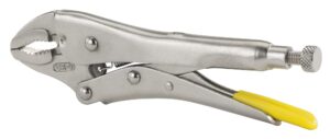 STANLEY Locking Pliers Curved 182 mm Chrome Plated with Built In Wire Cutter 0-84-808