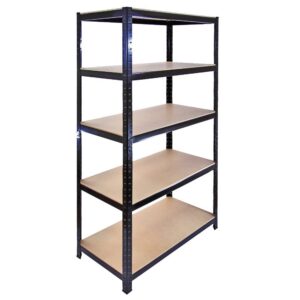 The Shopfitting Shop Heavy Duty 5 Tier Boltless Shelving Unit Greenhouse Garage Utility Home Storage Rack 1800x900x4