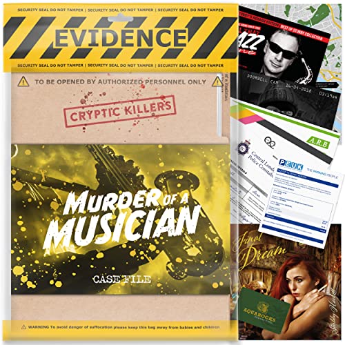 Unsolved murder mystery game - Cold Case Files Investigation - Detective clues / evidence - Solve the crime - Individuals