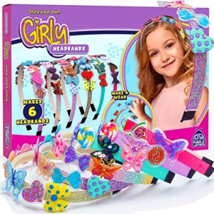 PURPLE LADYBUG Girly Headbands Making Kit for Girls Age 6+