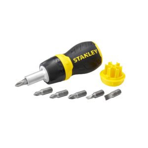 STANLEY 066358 Multi-Bit Stubby Screwdrive