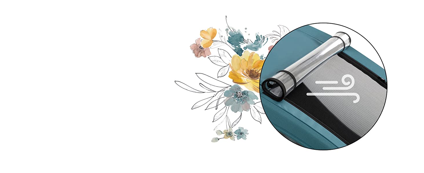 2in1 all-weather canopy with mosquito net wind rain protection good air circulation