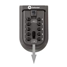 compact mini small key safe keysafe wall mounted push button combination police approved
