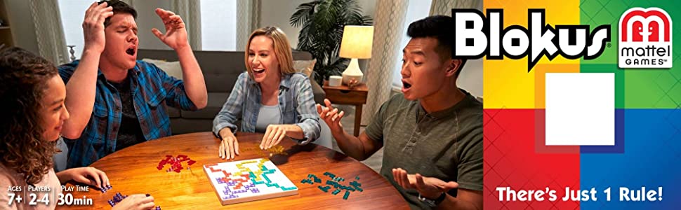 Mattel Games Blokus Family Game, Strategy Game