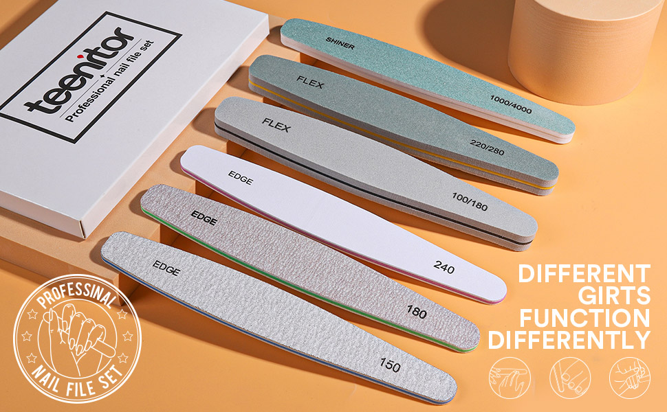 Teenitor Nail File Set