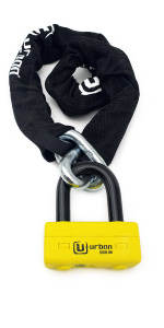 urban security, anti-theft motorbike, chain loop, scooter, padlock, homologated SRA, urban ur74120