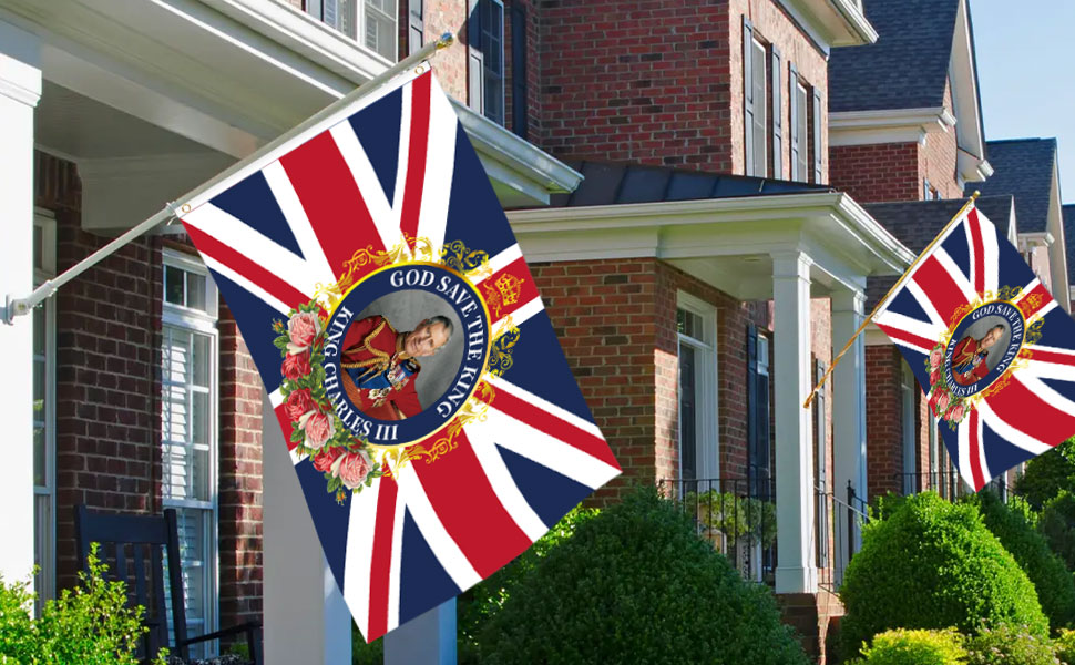 Great Britain King Charles III Flag 