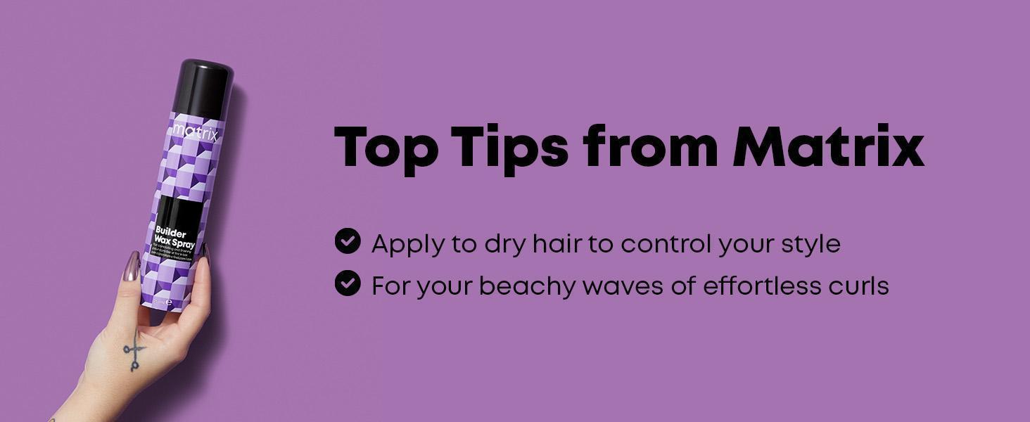 Matrix Builder Wax Styling Hair Spray