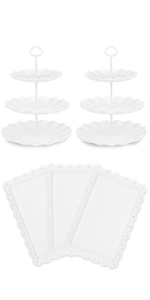 NWK PP wavy cake stand set