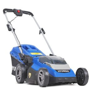 Hyundai 15"/38cm Cordless 40v Lithium-Ion Battery Roller Lawnmower with Battery and Charger