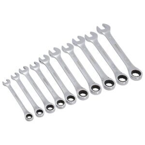 Amazon Basics Ratcheting Wrench Set- 10- Piece