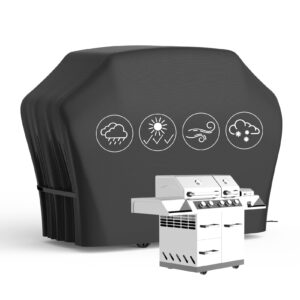 BBQ Cover Waterproof Heavy Duty Large BBQ Covers Large Heavy Duty Oxford Cloth Waterproof & Dust-proof Outdoor BBQ Grill Cover 170x61x117cm