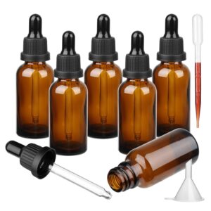 Amber Glass Bottle with Glass Pipette