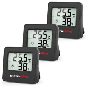 ThermoPro TP157-3 Digital Hygrometer Indoor Thermometer for Home