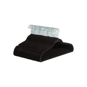 Amazon Basics Slim Velvet Non-Slip Suit Hangers - Pack of 50