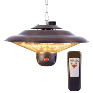 DONYER POWER Electric Patio Halogen Heater with Remote