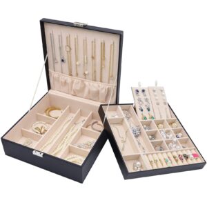 ProCase Jewellery Box Organiser for Necklace Earrings Bracelets Rings Accessories