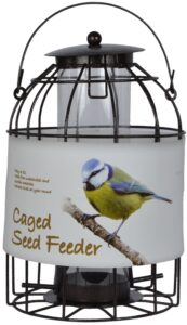Green Jem Dome Caged Seed Wild Bird Feeder