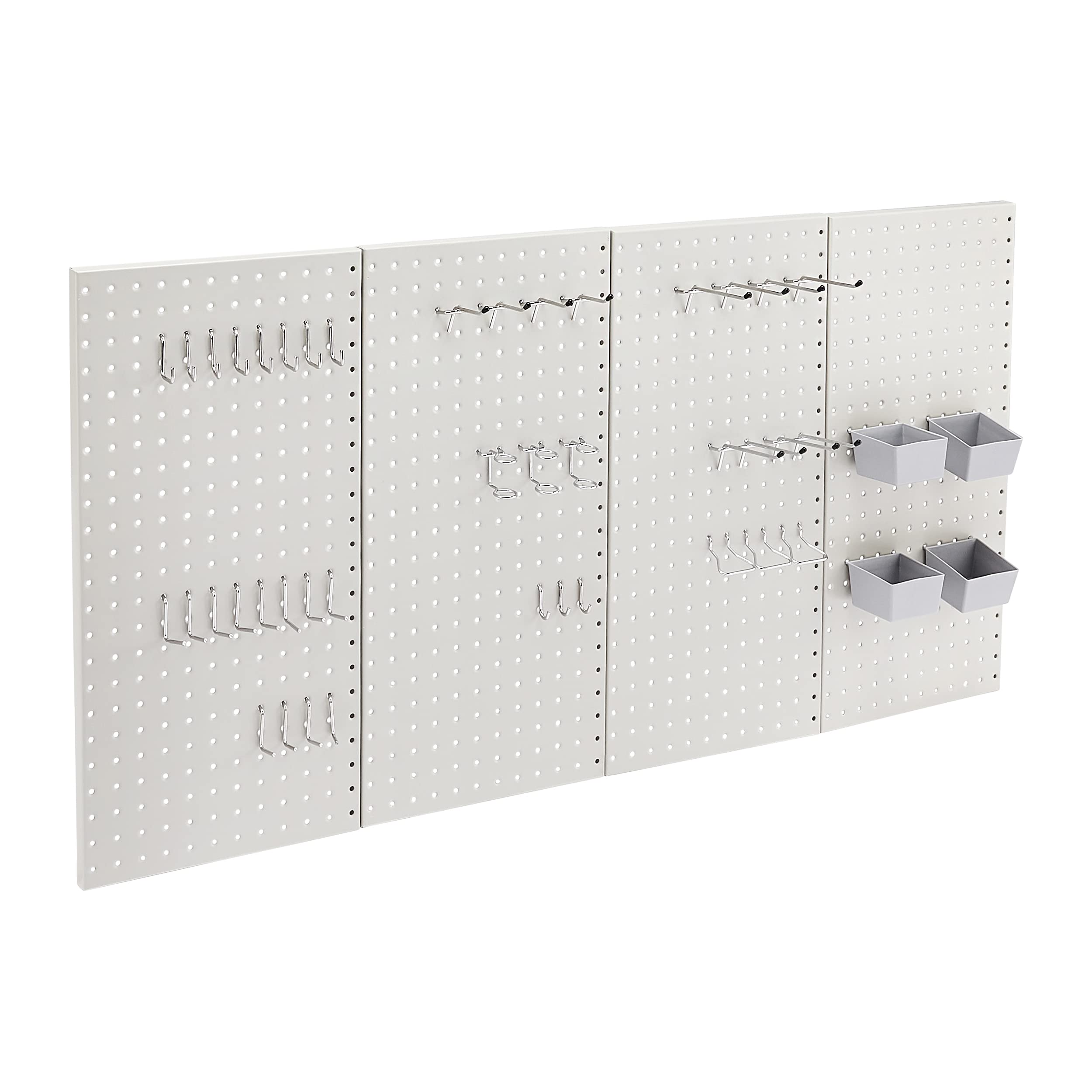 Amazon Basics Metal Pegboard Kit – 48 Pieces