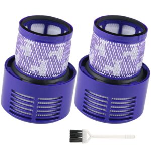 MXZONE Vacuum Filter Replacements Washable for Dyson V10 SV12 Cyclone Animal Absolute Total Clean Vacuum Cleaner. Compare to Part # 969082-01. (Pack of 2)…