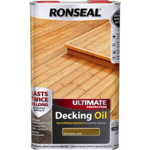 RONSEAL Ultimate Protection Decking Oil Natural Oak 5L