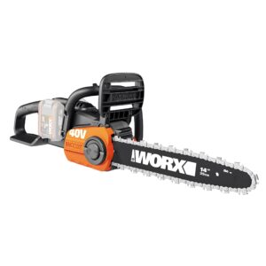 WORX WG384E.9 36V (40V Max) Dual Battery Cordless 35cm Brushless Chainsaw - (Tool only - Battery & Charger Sold Separately)